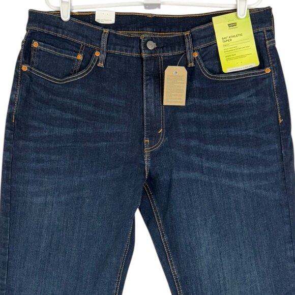 Levi's Flex 541 Men's Athletic Taper Stretch Blue Denim Jeans Size 36x34 NWT - Picture 3 of 12